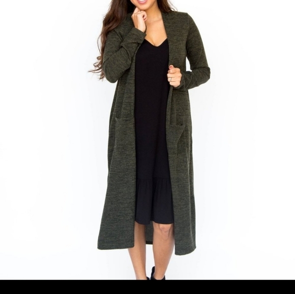 Agnes & Dora Sweaters - Olive duster